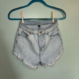 Wild Fable high waisted denim shorts, size 0